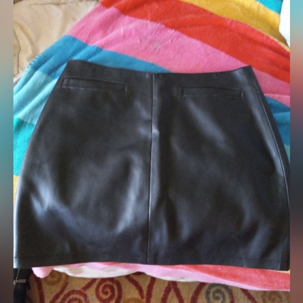 Faux Leather mini skirt